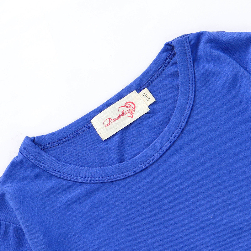 Super Soft and cool 12M-10Y Bamboo Pajamas Summer Children Sleepwear home wear Set Cozy BLUE 